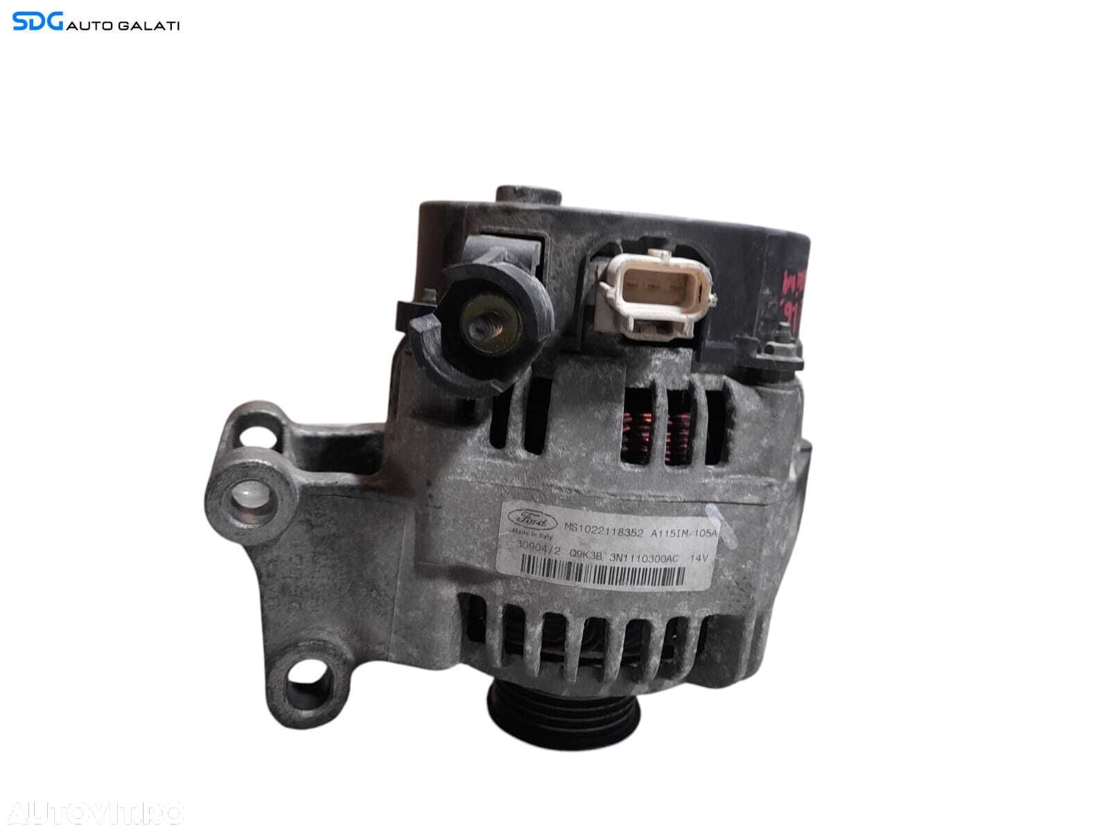 Alternator 14V Ford Focus C-Max 1.6 SHDA SHDB SHDC HWDB HWDA 2004 - 2010 Cod 3N1110300AC [N1019] - 1
