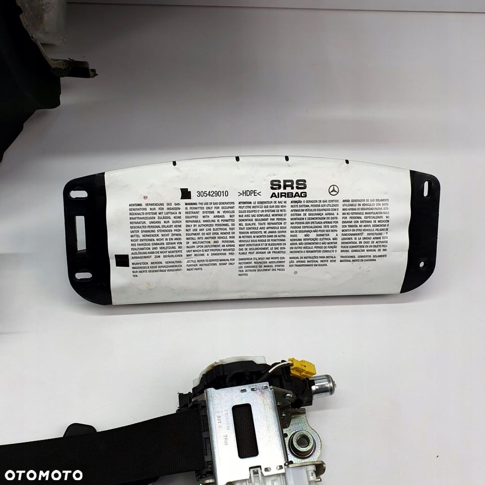 MERCEDES C KLASA W204 DESKA ROZDZIELCZA KONSOLA KOKPIT PULPIT PODUSZKI AIRBAG AIR BAG PASY KIT SET - 7