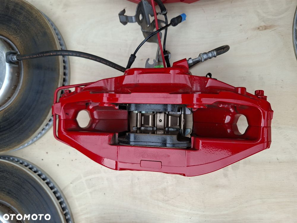 BMW 4 440ix g22 Tarcze 374mm OEM BMW plus klocki OEM plus zaciski M Czerwone komplet - 18