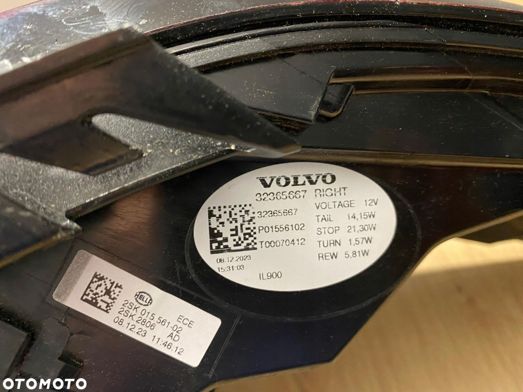 PRAWA LAMPA REFLEKTOR TYŁ LED VOLVO C40 32365667 NOWA ORYGINAŁ - 5