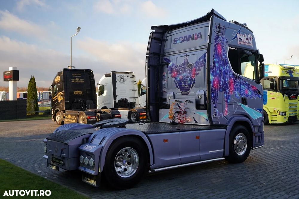 Scania S 580 / V8 / EDIȚIE LIMITATĂ ORIGINALĂ / NR. 010 / RETARDER / I-PARK COOL / AER COMPLET MATIC / PIELE / EXPRESS / - 8