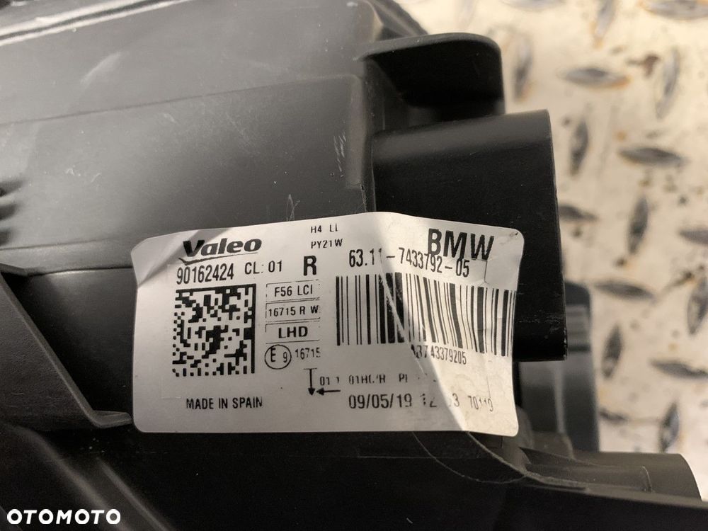 MINI F55 F56 LIFT LCI LAMPA PRAWA PRZEDNIA PRZÓD  ZWYKŁA H7 7433792 - 4