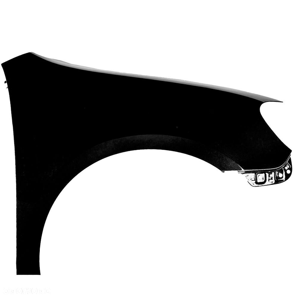 BLU Błotnik VW GOLF VI 6 L041 LO41 prawy czarny 08-16 przód hatchback ocynk Schwarz - 2