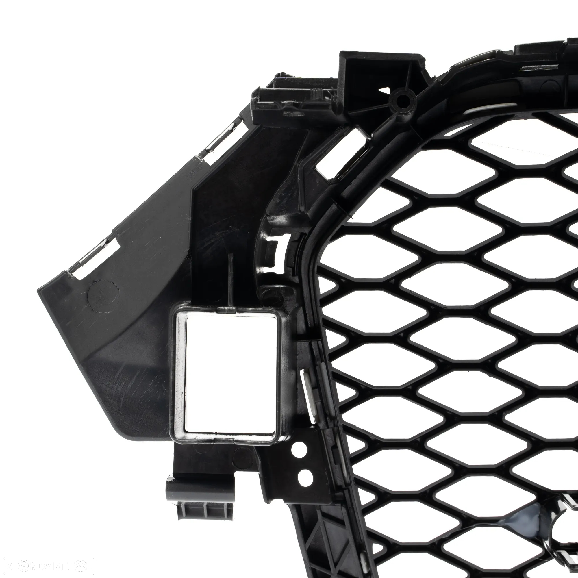 Grelha frontal para Audi A4/S4 B8 12-15 Em Plastico ABS Look RS4 com aro em preto piano brilhante compatível com a versão Standart e S-Line - 5