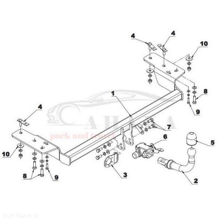 Hak Holowniczy Automat Do Chrysler 300C Touring Kombi 2004-2011 - 3