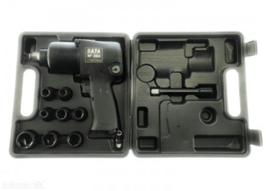 Conjunto Pistola Impacto pneumatica 1/2 - 10 peças - 1