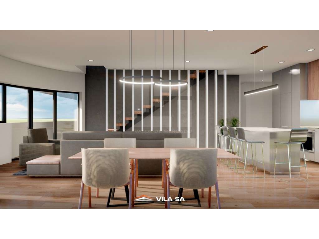 Apartamento Duplex T2 +2 Novo com Terraço e Garagem - Repeses, Viseu - Grande imagem: 4/7