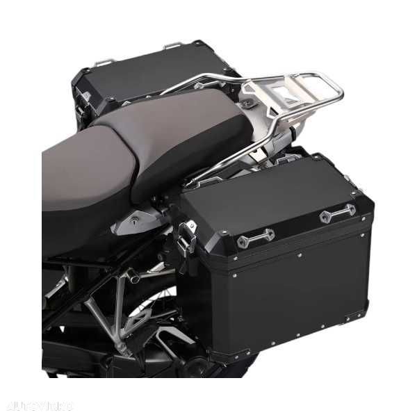 SET Cutii Genti Laterale Sidecase Aluminiu 48L pentru BMW GS R1200 R1250 F850 F900 A273BLACK - 5