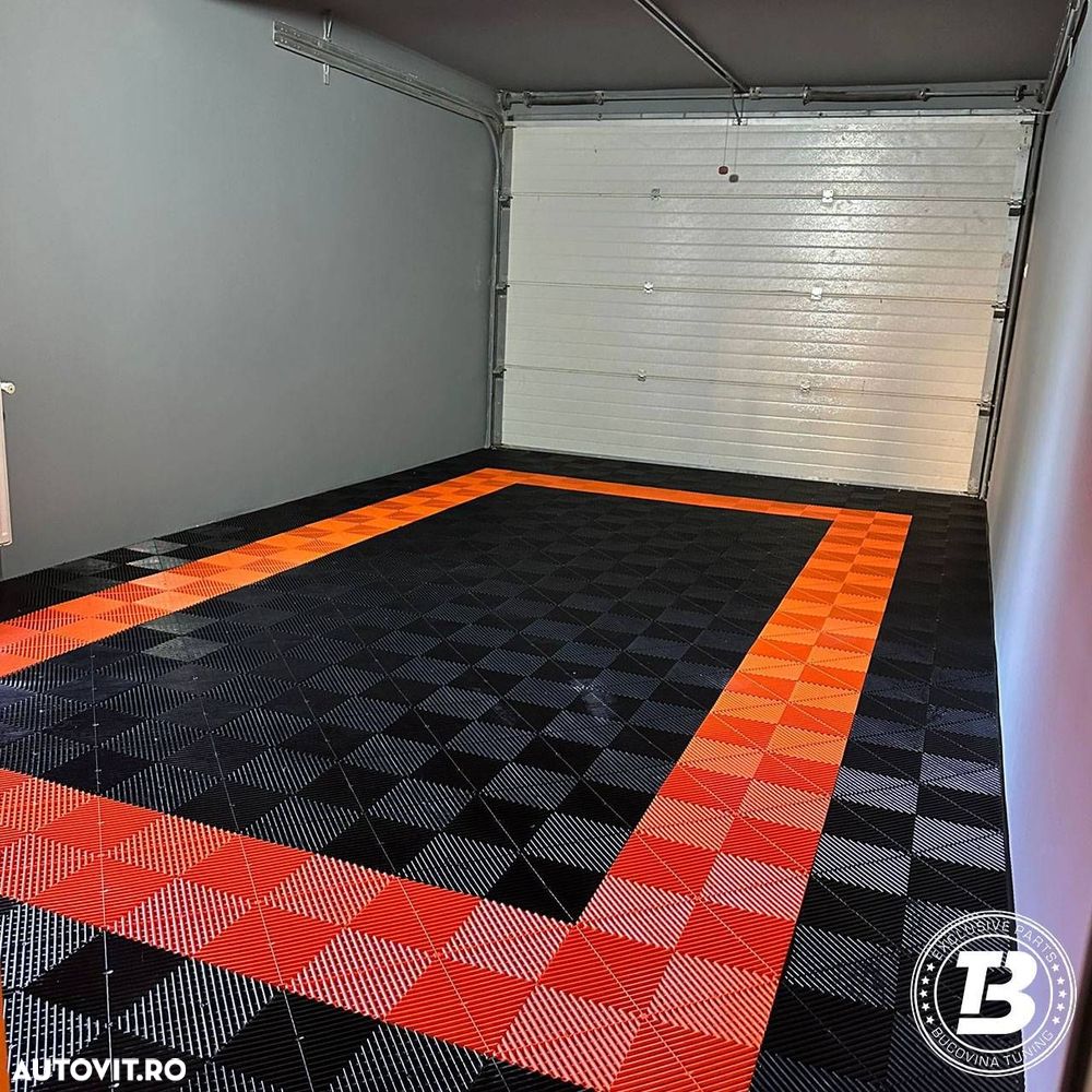 Pardoseala Modulara pentru Garaj si Ateliere Detailing - Portocalie - 2