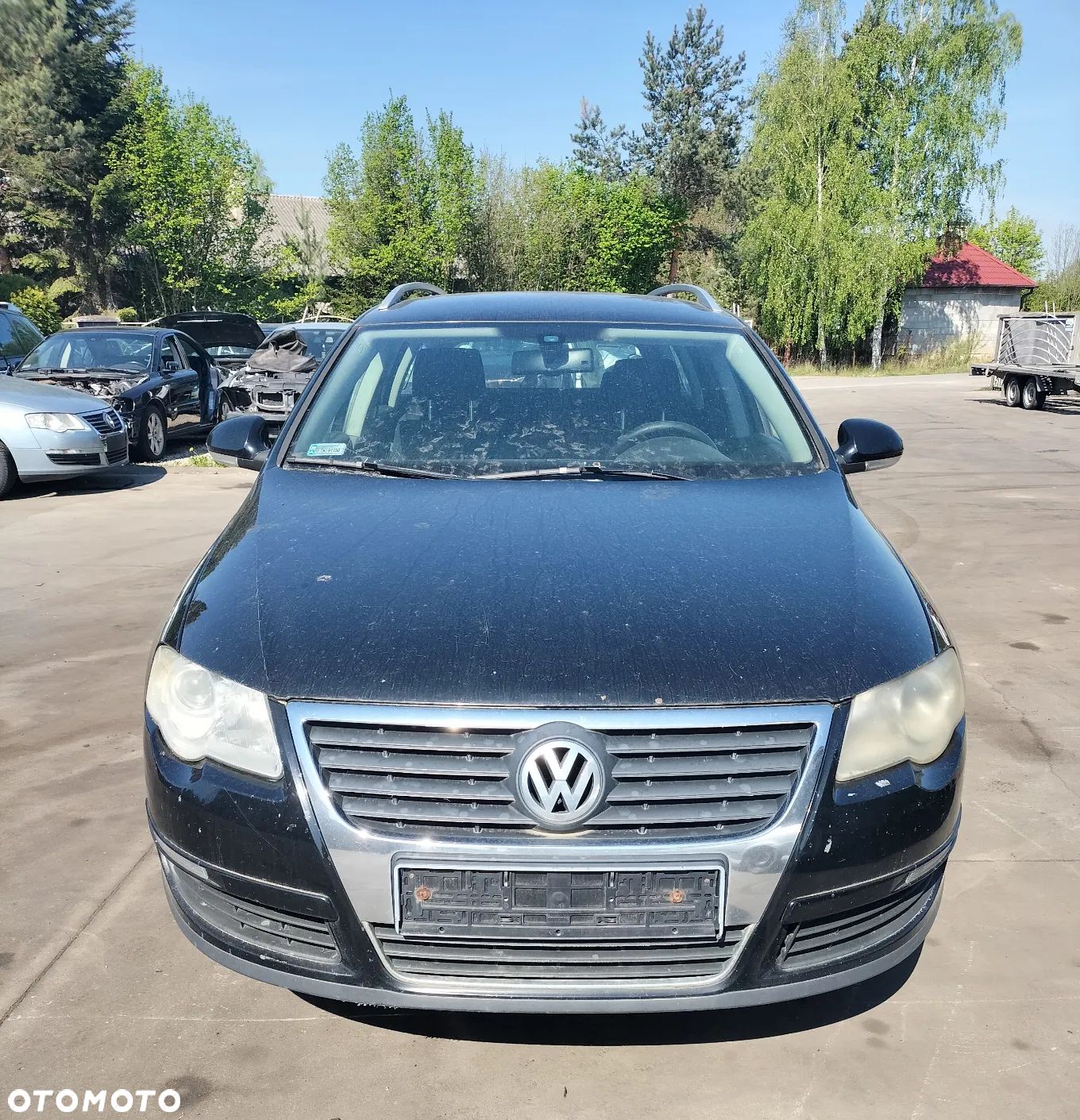 ZDERZAK MASKA BŁOTNIK PRAWY LAMPY PRZÓD PAS PRZEDNI VW PASSAT B6 2.0 TDI 05-10r - 1