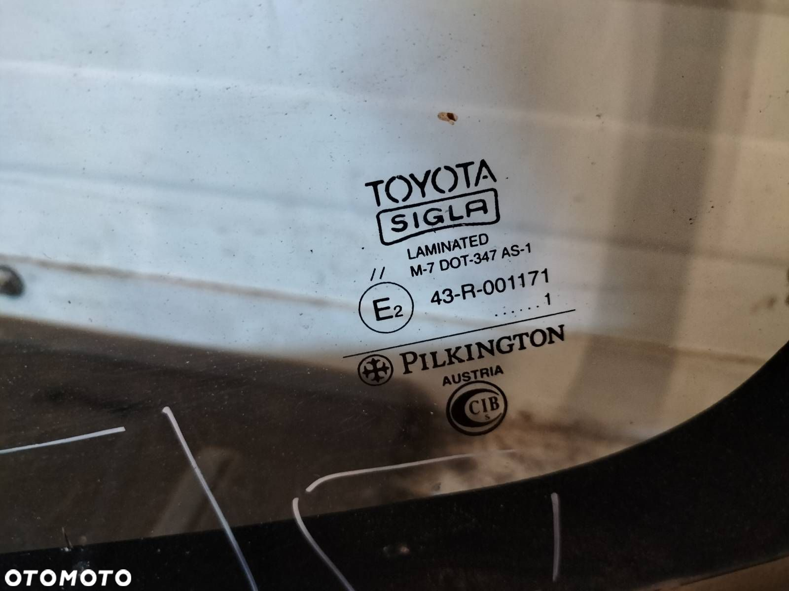 SZYBA CZOŁOWA PRZEDNIA TOYOTA COROLLA E11 LIFT 99-02 MAZOWSZE - 3