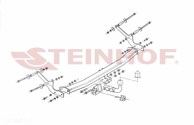 Hak Holowniczy + WIĄZKA 7PIN do Renault Clio III 3/5 drzwi od 2005 do 2012 - 2