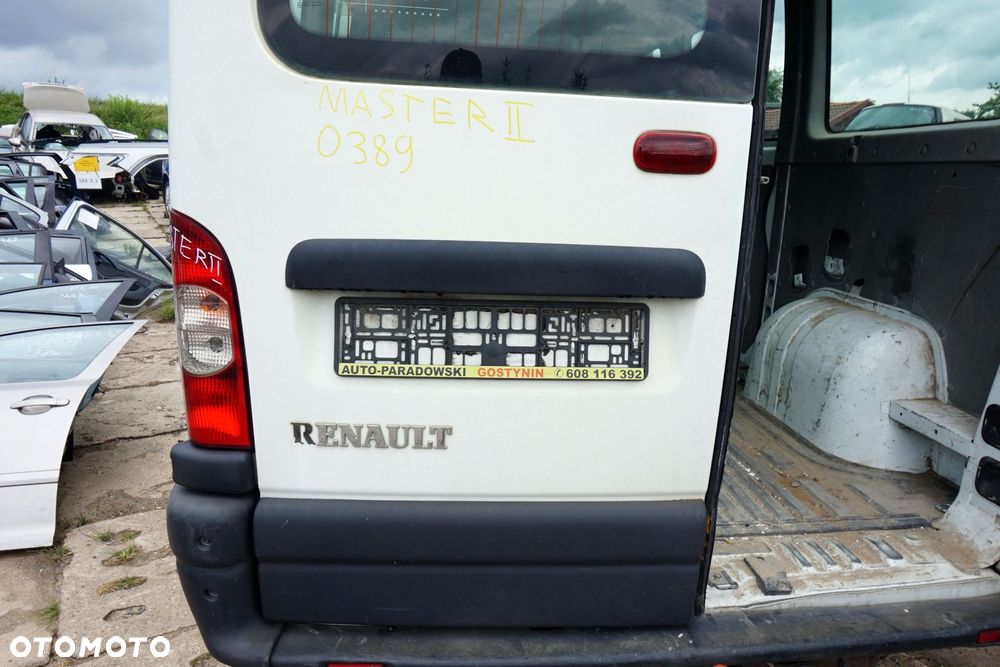 DRZWI TYLNE SKRZYDŁOWE LEWE MASTER II LIFT O389  RENAULT 2003-2010 - 3