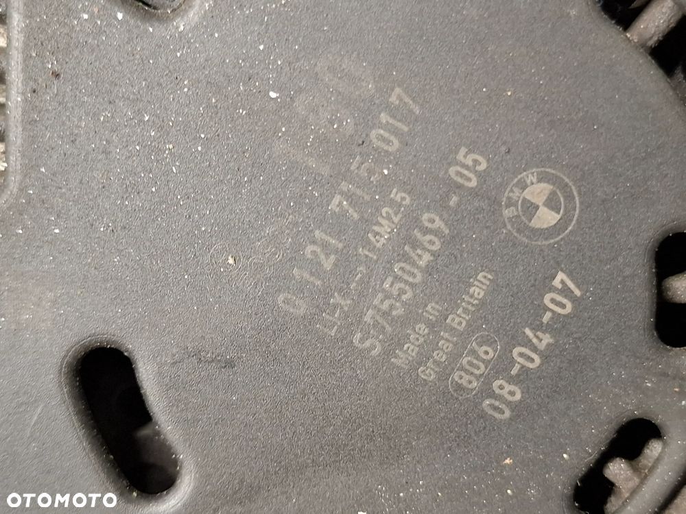 ALTERNATOR BMW E87 E81 E90 E91 E92 E93 E60 1.8 2.0 N43 SLASK WYSYLKA 7550469 - 4