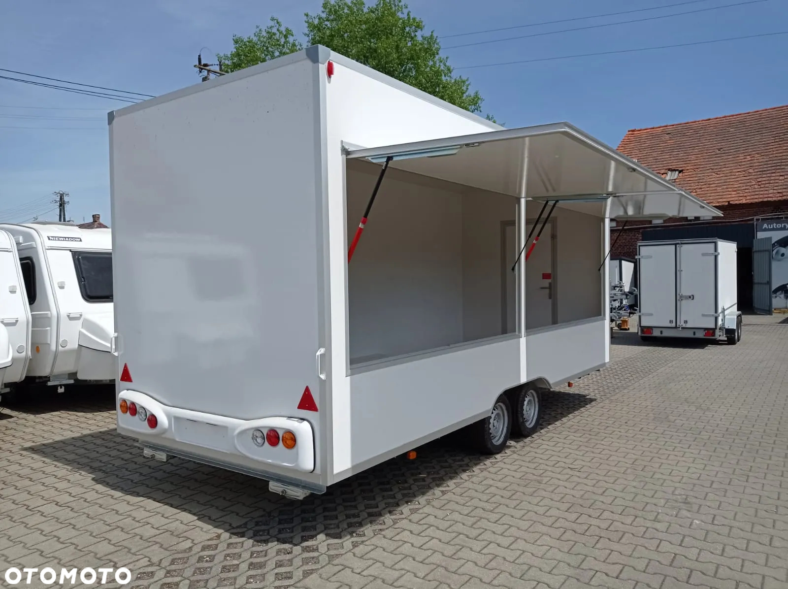 Niewiadów DOSTAWA! H20521HT Przyczepa HANDLOWA gastronomiczna 520x203x230! 2 klapy sprzedażowe, ściany z LAMINATU! DMC 2000kg - 6