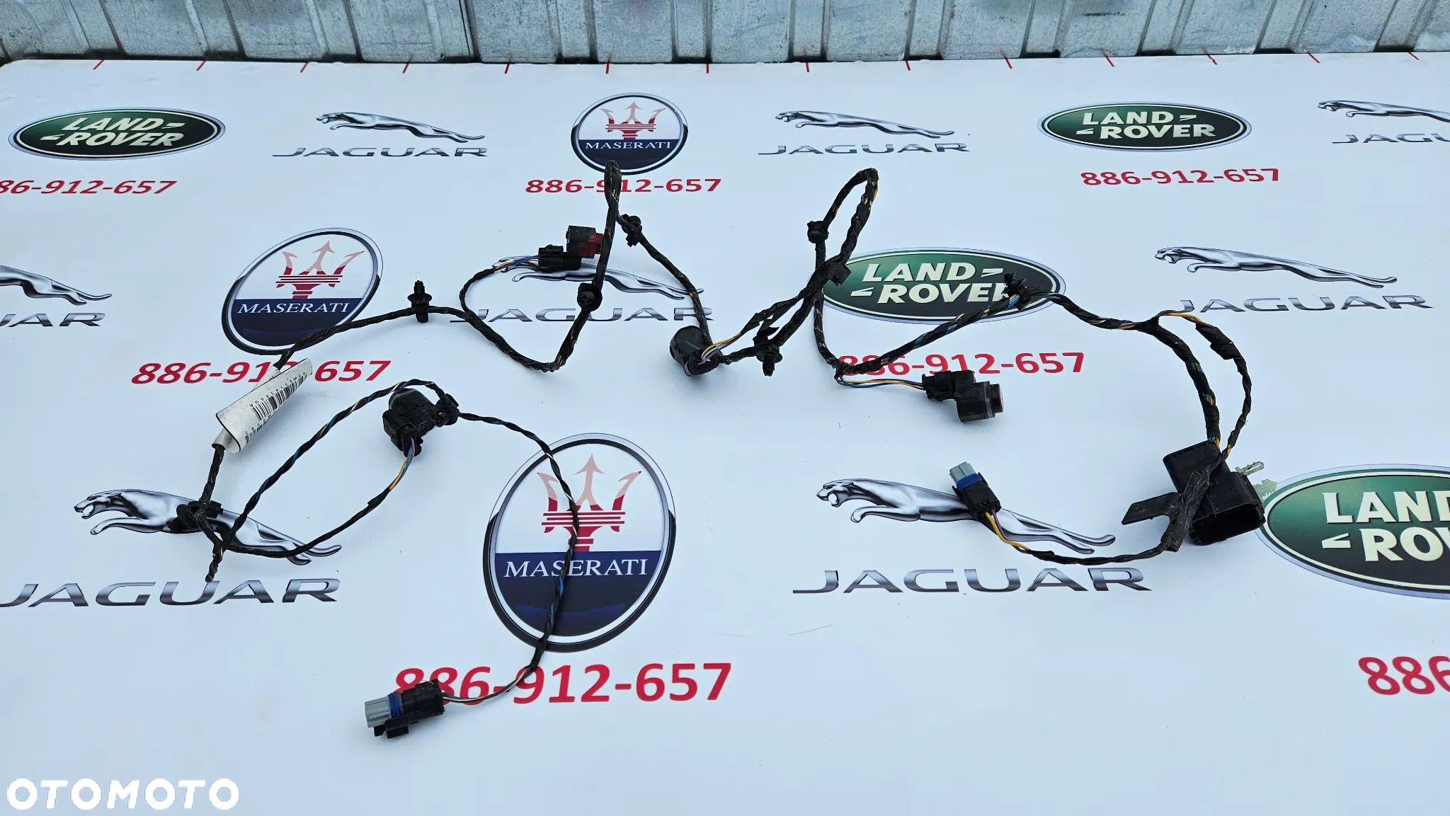 Jaguar XJ 351 2010-2015 Instalacja zderzaka przedniego 10 PIN  Wiązka PDC 4x PDC Antena 2X Przewód DW93-14369-GA  KOLOR CAJ - 1