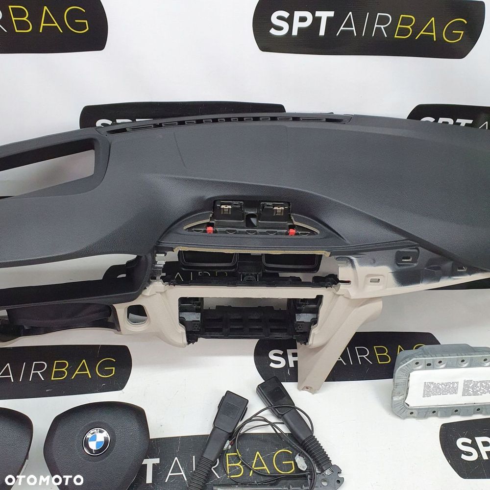 BMW 4 F32 F33 F36 DESKA ROZDZIELCZA KONSOLA KOKPIT PULPIT PODUSZKI AIRBAG AIR BAG NAPINACZE KIT SET - 3