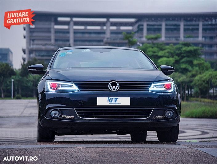 Faruri LED DRL VW Jetta Mk6 VI Non GLI (2011-2017) Semnal Dinamic Secvential Demon- livrare gratuita - 17