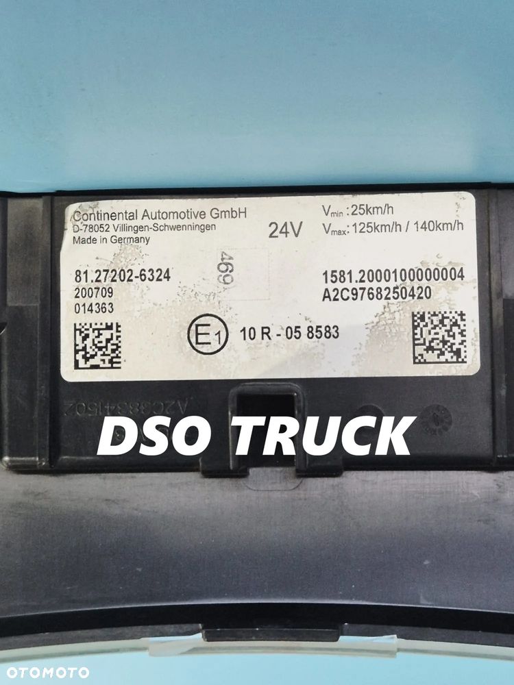 81.27202-6324 LICZNIK ZEGAR MAN Continental D-78053 TGX TGS ORYGINAL NOWY - 3