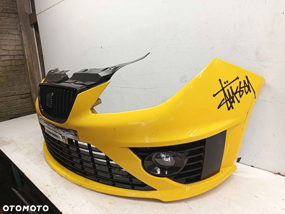+ ZDERZAK PRZÓD PRZEDNI SEAT IBIZA 4 IV FR CUPRA LS1A ŻÓŁTY HALOGENY - 2