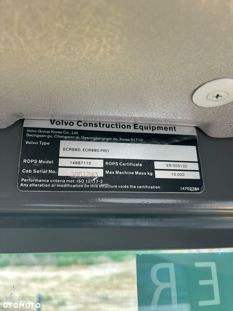 Volvo ECR 88 D * 2021r. * Klimatyzacja * - 21