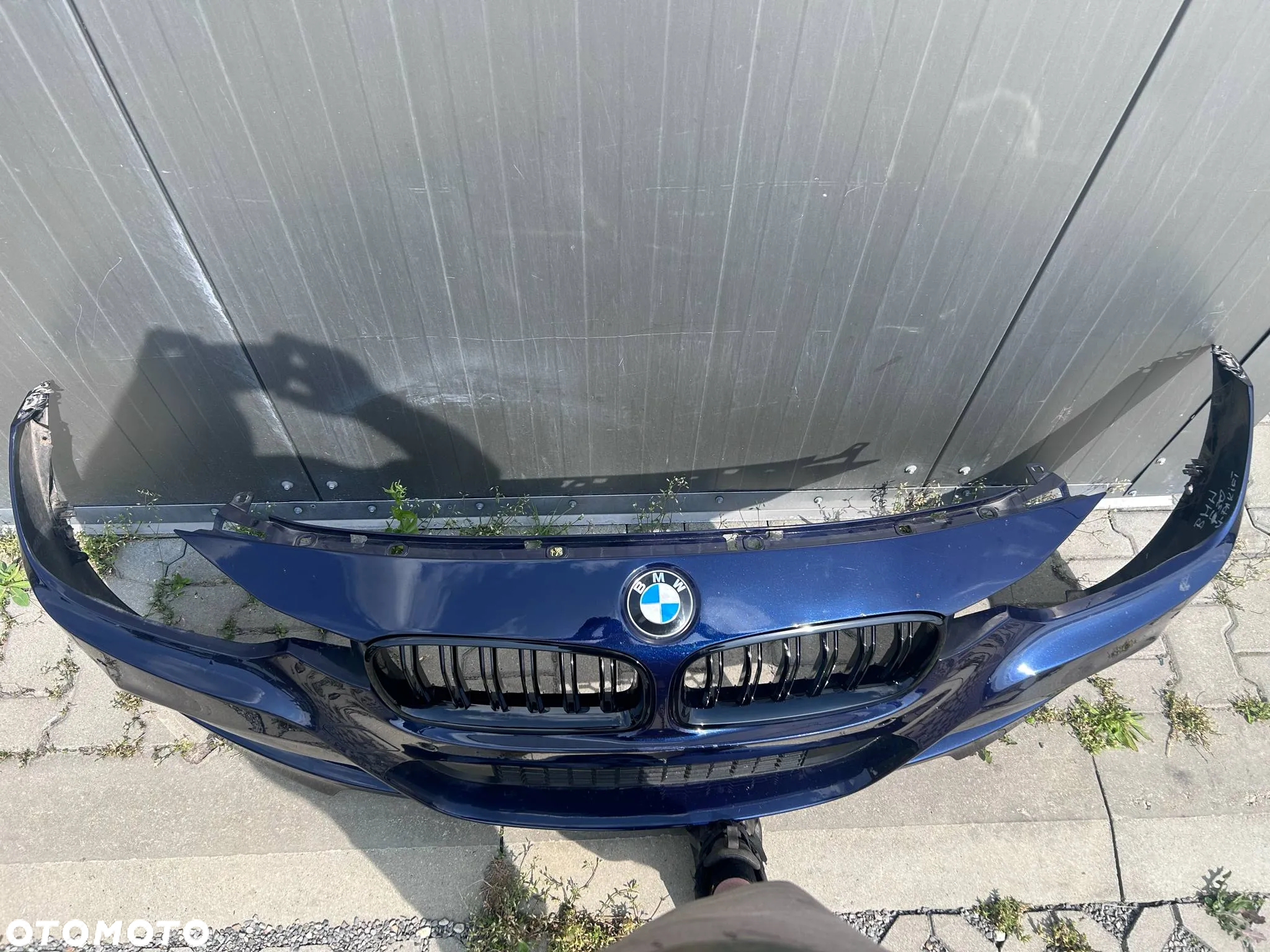 BMW 3 F30 F31 M-Pakiet Zderzak Przód Przedni Kompletny 6xPDC 2xKamera A89 Imperial Blue - 3