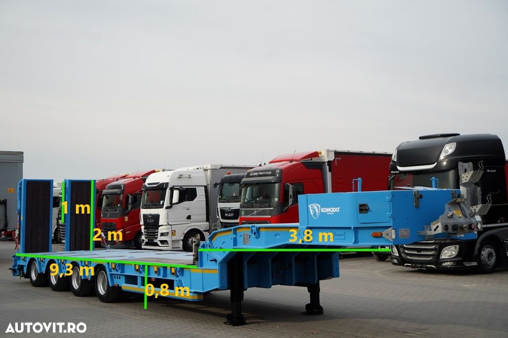 Altul -KOMODO / KMD4 / REMORCA AUTO / BETON JOS / AXE DE DIRECȚIE / AXĂ RIDICATĂ / RAMPE HIDRAULICE / - 2