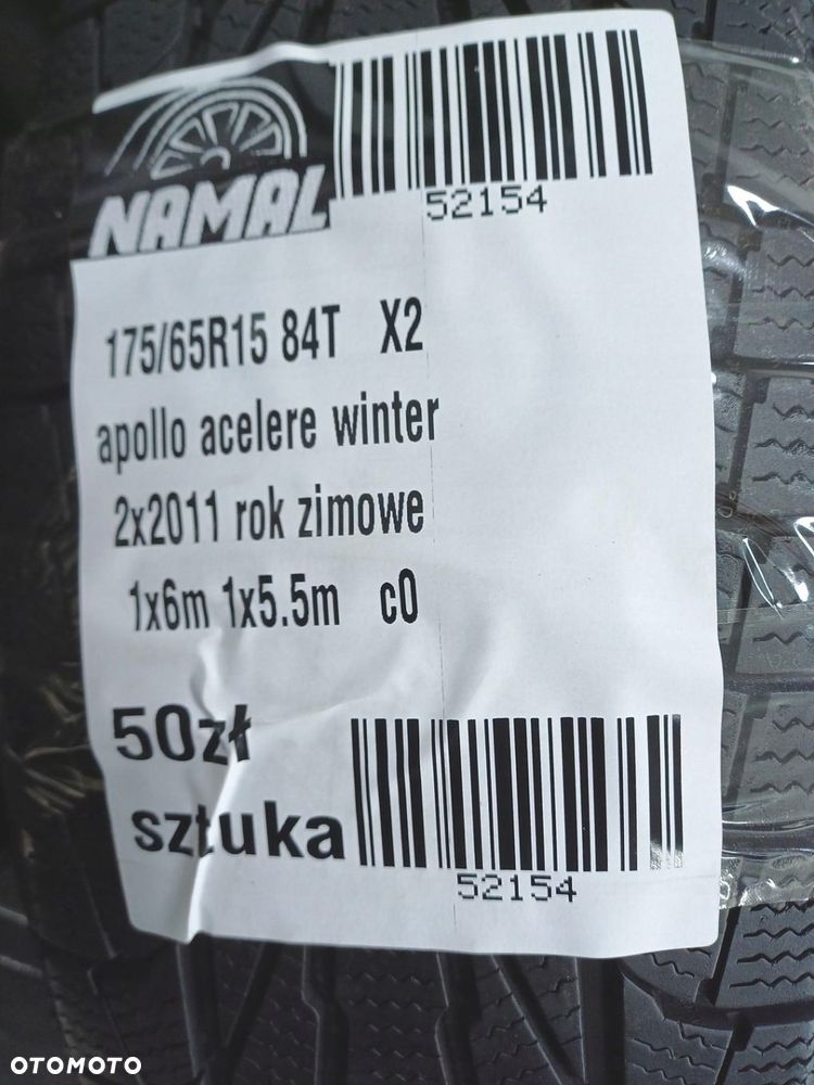 2x 175/65R15 apollo opony zimowe 6mm 52154 - 8