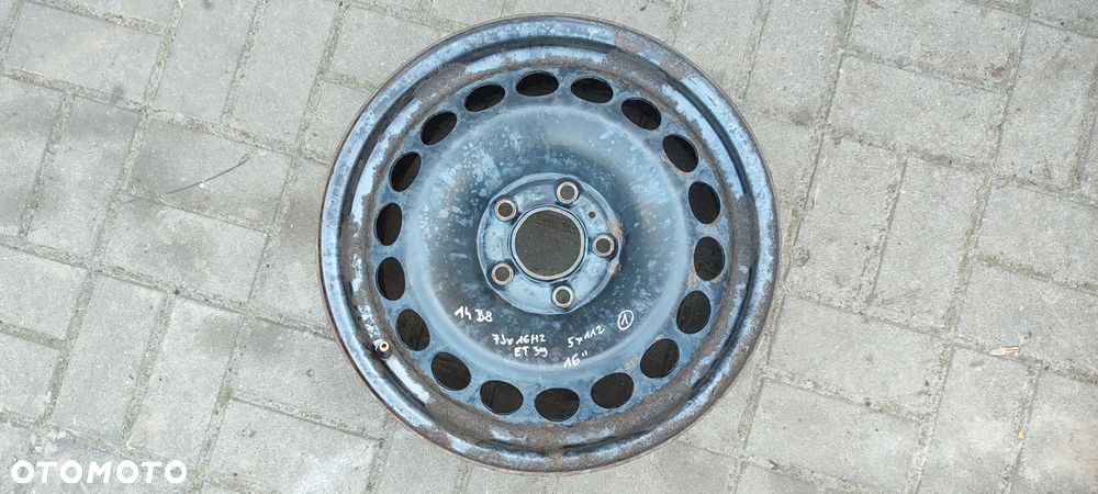 FELGI STALOWE 5x112 7Jx16 CALI ET39 fi 66.6 AUDI A4B8 A5 A6 KOMPLET 4 SZTUKI - 2