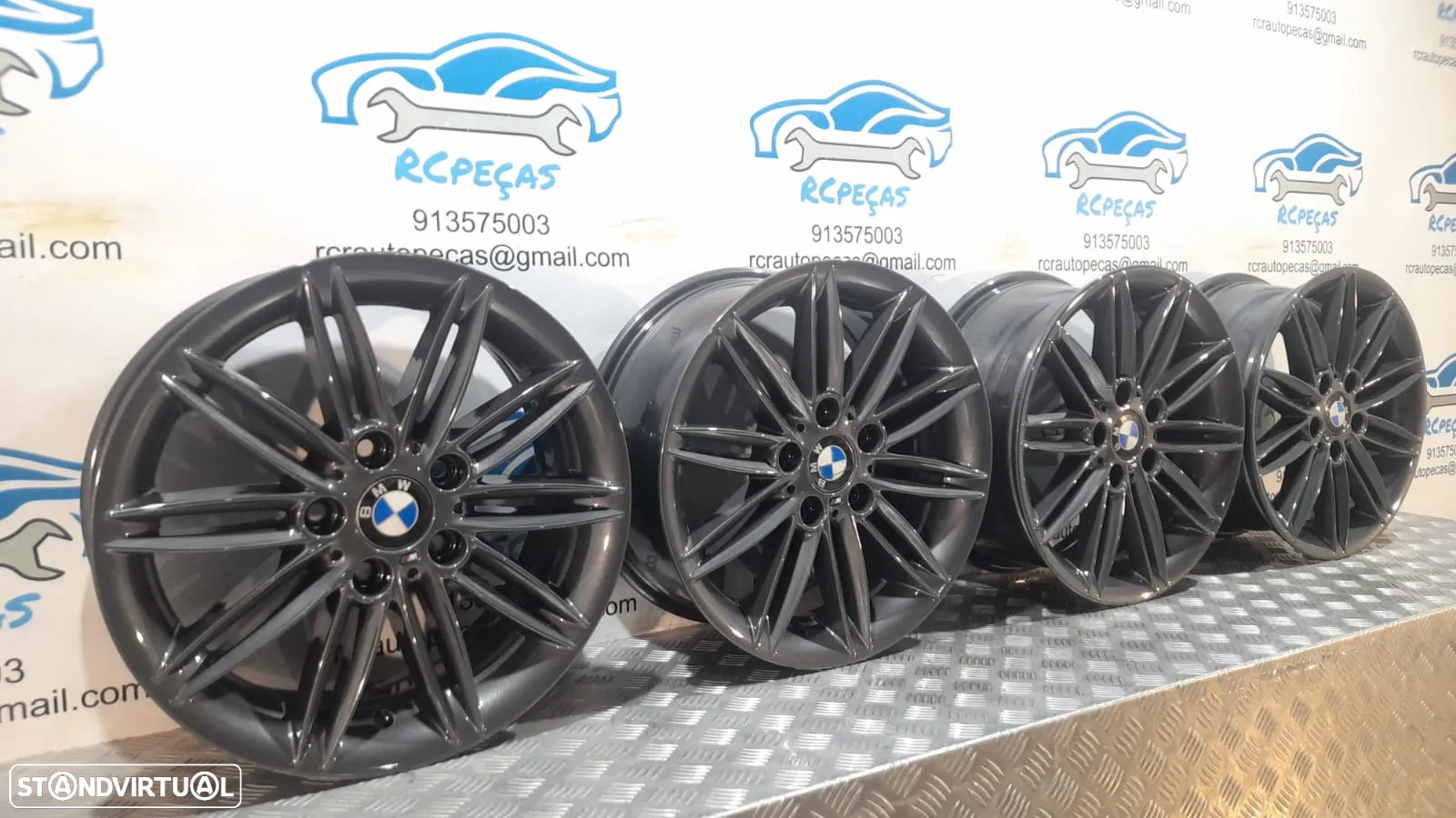 - JANTES BMW PACK M STYLE 207 207M 17 POLEGADAS 7.5J ET47 5X120 SERIE 1 E81 E82 COUPE E87 E88 CABRIO ORIGINAIS - 3