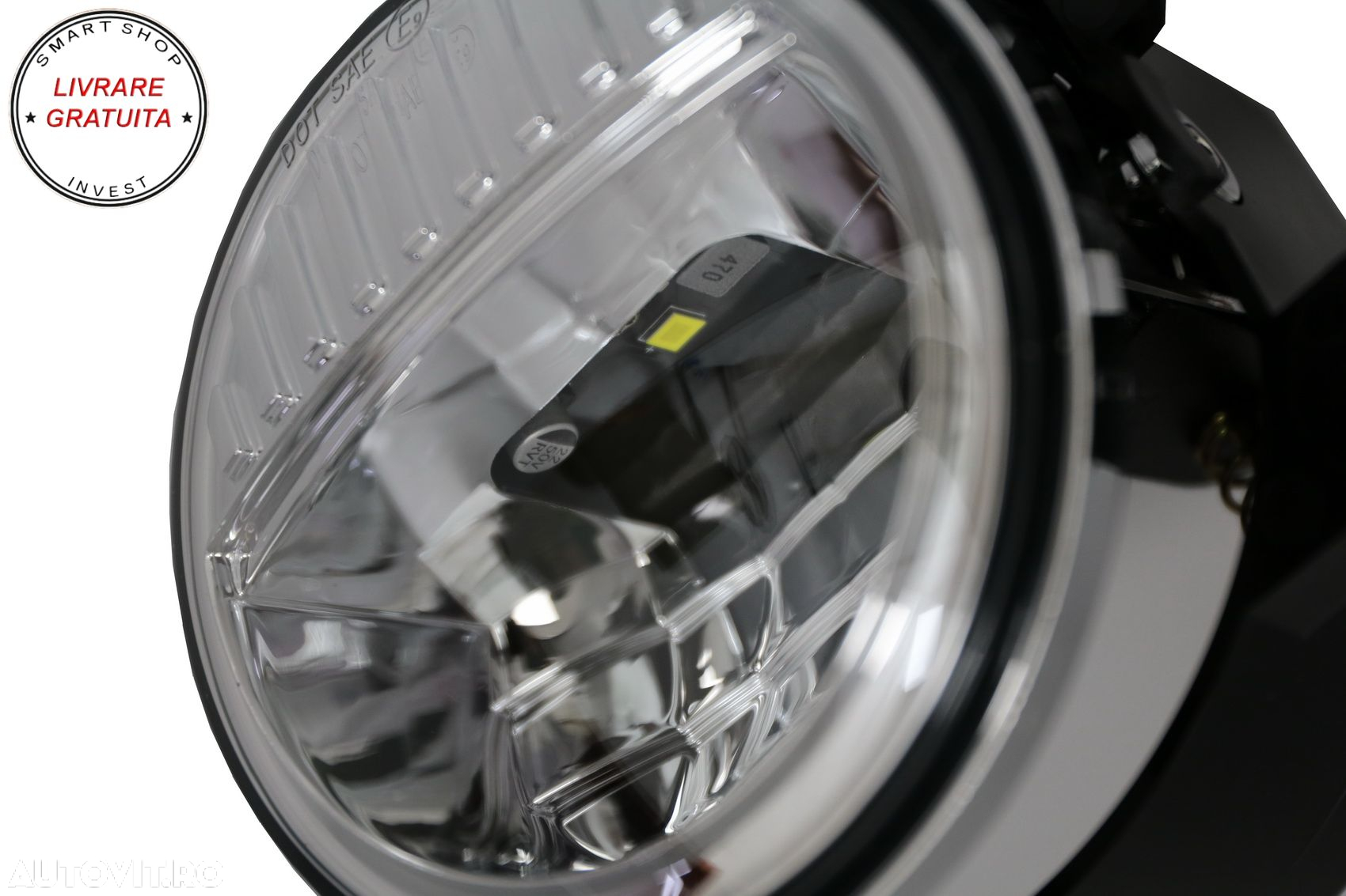 Proiectoare Ceata Full LED Dublu Proiector Jeep Wrangler JK TJ JL (1996-2018) 4 In- livrare gratuita - 2