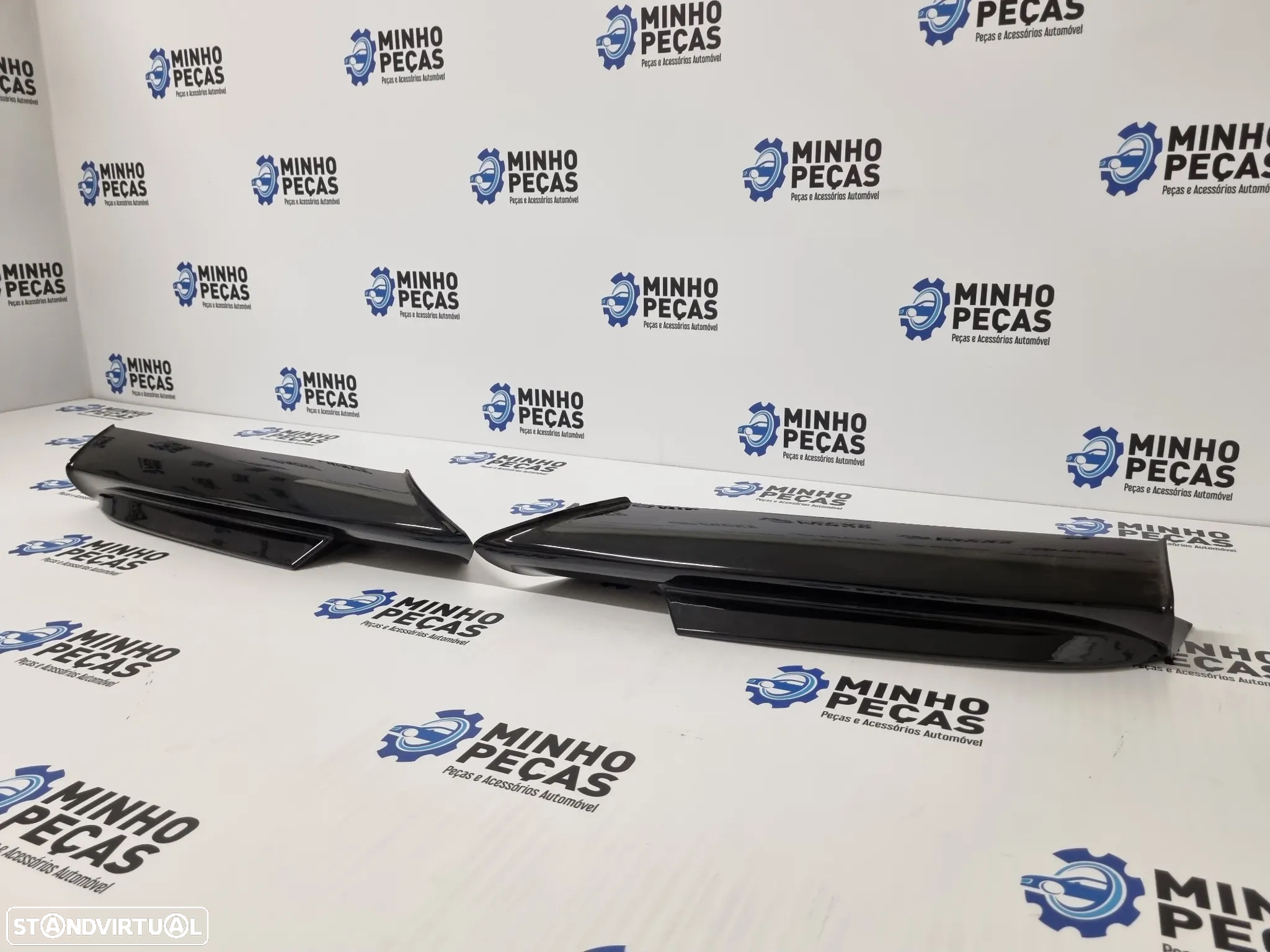 Splitters Frontais BMW (E90/E91) Pré-Lci M Preto Brilho - 5