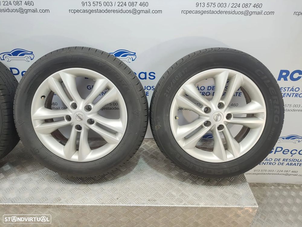 Conjunto Jantes 17 Originais Nissan Qashqai 1 J10 6,5J ET40 5x114,5 - 8