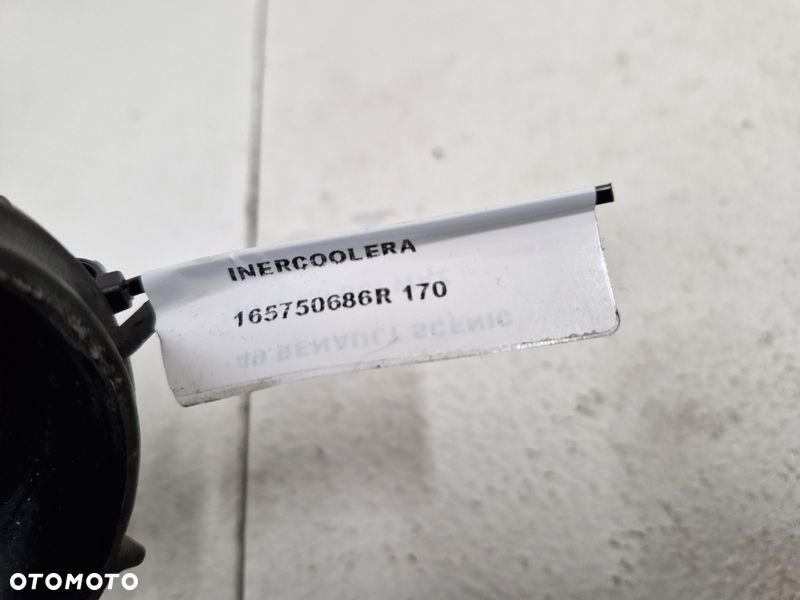 renault scenic 3 iii 1.5 dci wąż przewód rura intercoolera 165750686r - 6