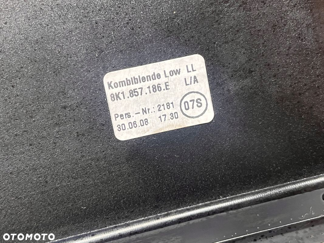 AUDI A4 B8 OSŁONA RAMKA OBUDOWA WYŚWIETLACZA 8K1857186E - 4