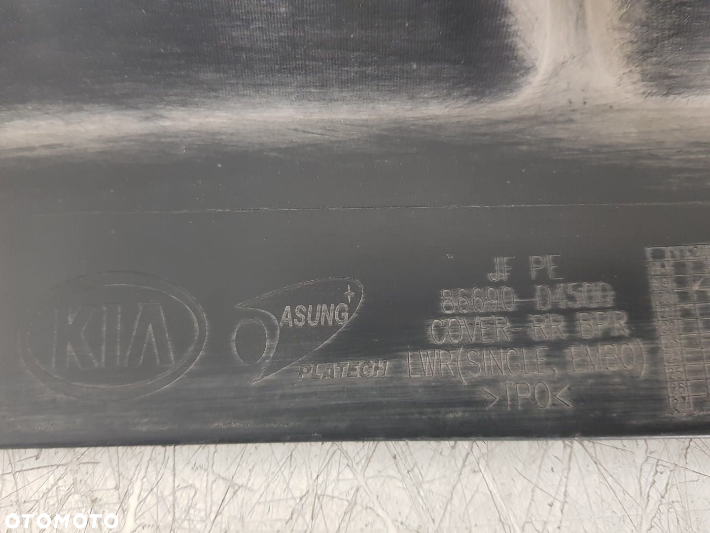 SPOILER ZDERZAKA TYLNEGO TYL DYFUZOR KIA OPTIMA IV LIFT 18-24 86690-D4500 - 5