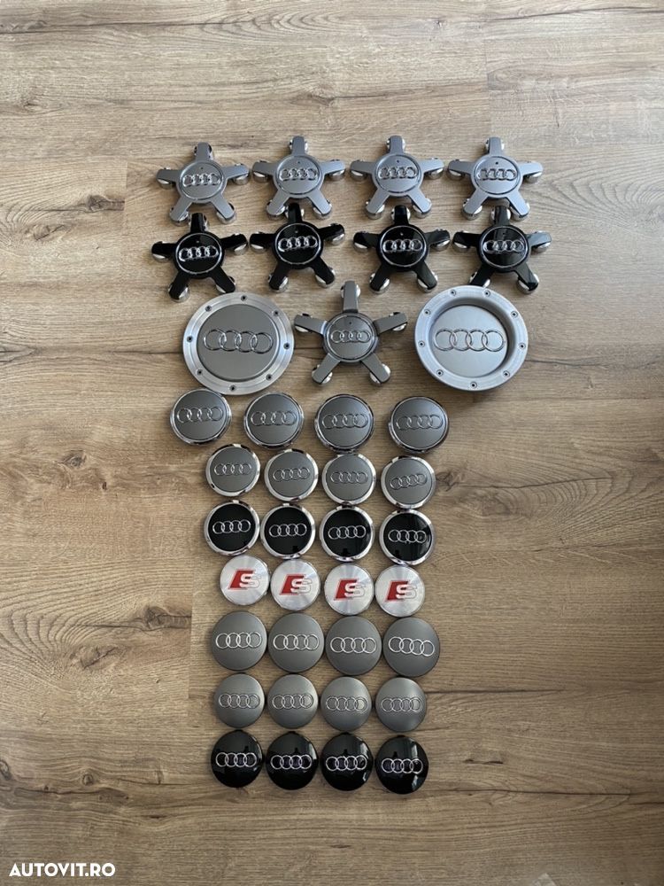 Capace centrale mijloc Roti Jante Compatibile Audi Gheara S Line Mari - 1