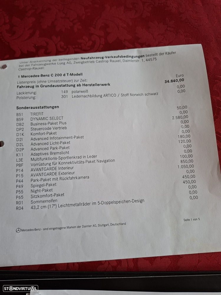 Mercedes-Benz C 200 d Station 9G-TRONIC Avantgarde - 30