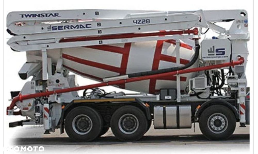 Mercedes-Benz Arocs 3243 8x4 pompogruszka Sermac 28m, 60mth, 14 000km; jak nowa - 1