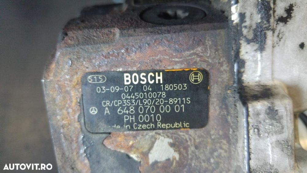 Pompa inalte 2.2 cdi 646961 mercedes e-class w211 0445010078 a6480700001 - 2