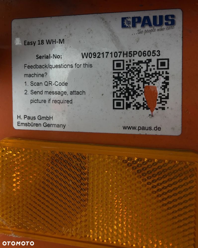 Paus Easy 18 WH-M Drabina Winda Dekarska mobilna aluminiowa TRANSPORTER DEKARSKO-BUDOWLANY w pełni Hydrauliczny 18 metrów. Obrotowy do okoła. 2018rok. Jak Nówka z salonu. praktycznie zerowy przebieg! Serwisy w Dekra do Końca. Sprowadzona z Komuny Norweskiej. Wielka Okazja. Sterowanie Hydrauliczne. Nowy model wózek jeździ od dołu dodatkowe ramię. Pojazd przyczepa lekka - 14