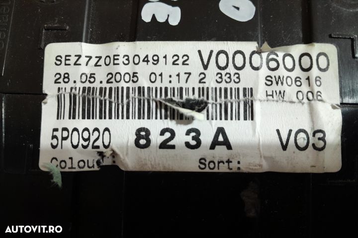 Ceasuri bord 5P0920823A Seat Toledo 3 - 5P [2004 - 2010] Hatchback 1. - 4
