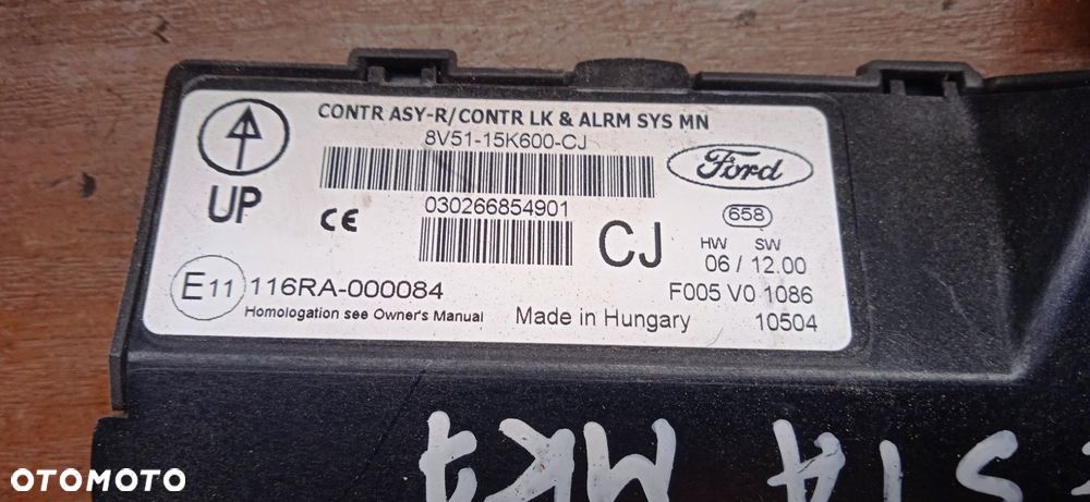 Moduł komfortu Fiesta MK7 8V5115K600CJ - 2