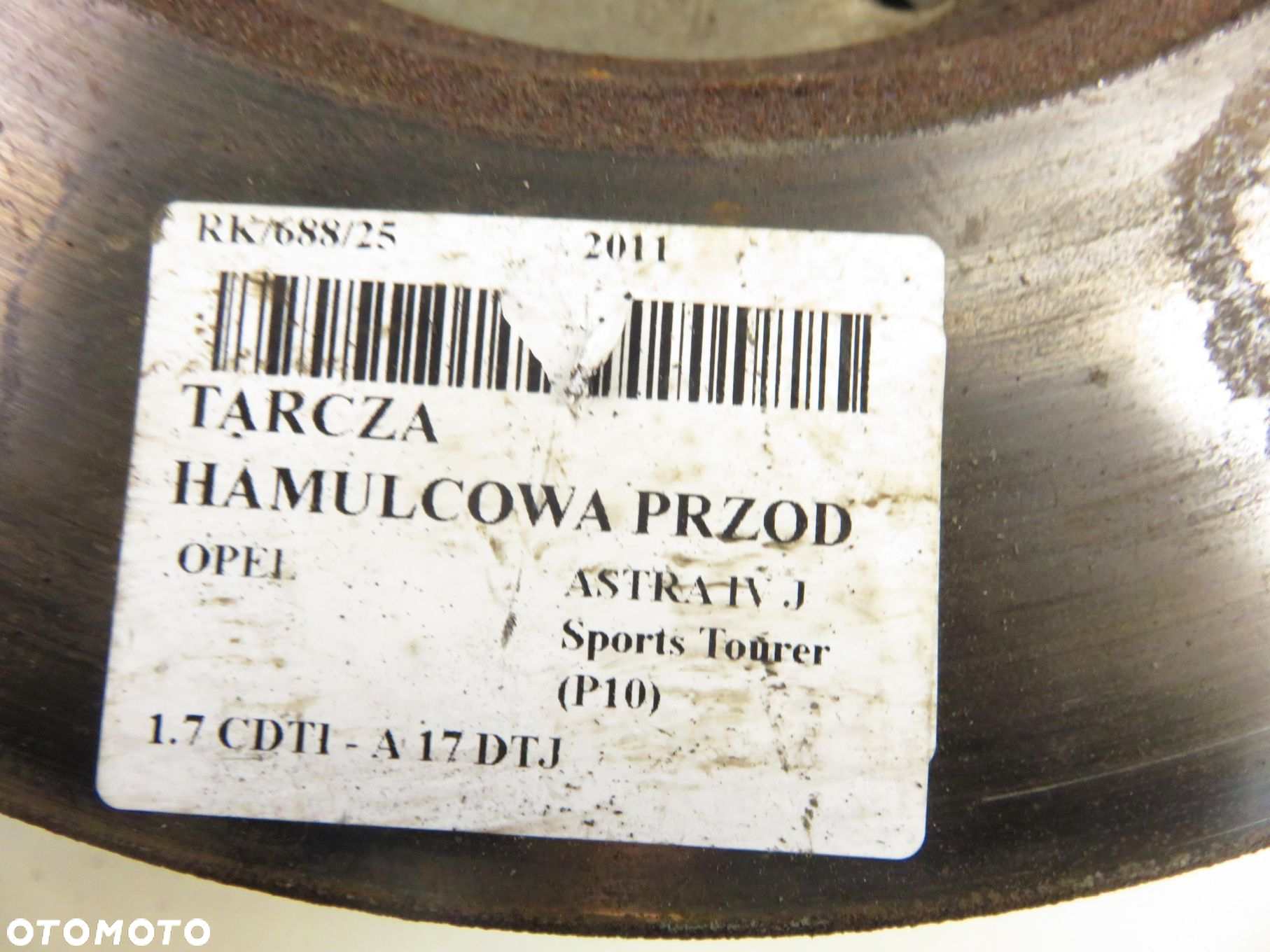 TARCZA HAMULCOWA PRZÓD OPEL ASTRA IV J 1.7 CDTI 300MM - 5