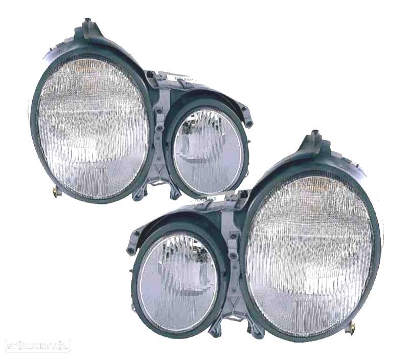 FARÓIS PARA MERCEDES E CLASSE W210 99-02 - 1