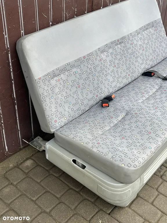 KANAPA OX ŁAWKA TRÓJKA TYŁ DRUGI RZĄD ZABUDOWA ŚCIANA GRODZIOWA VW T5 LIFT T6 HOLENDERKA DOKA EU - 5