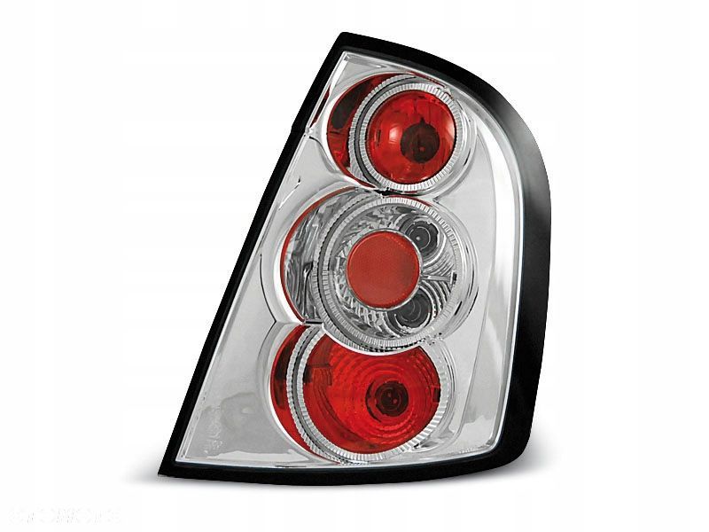 LAMPY TYLNE SKODA FABIA I HB 99-04 CHROME TUNING - 1