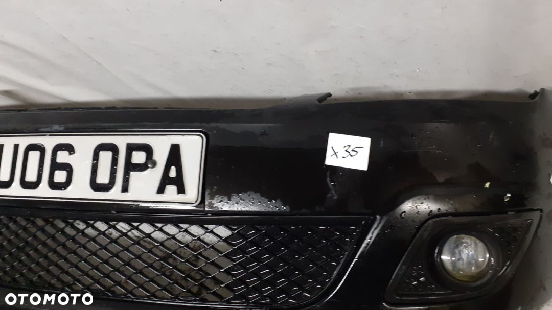 + ZDERZAK PRZÓD PRZEDNI DO FORD FIESTA MK6 VI LIFT FL D2 CZARNY HALOGENY - 4