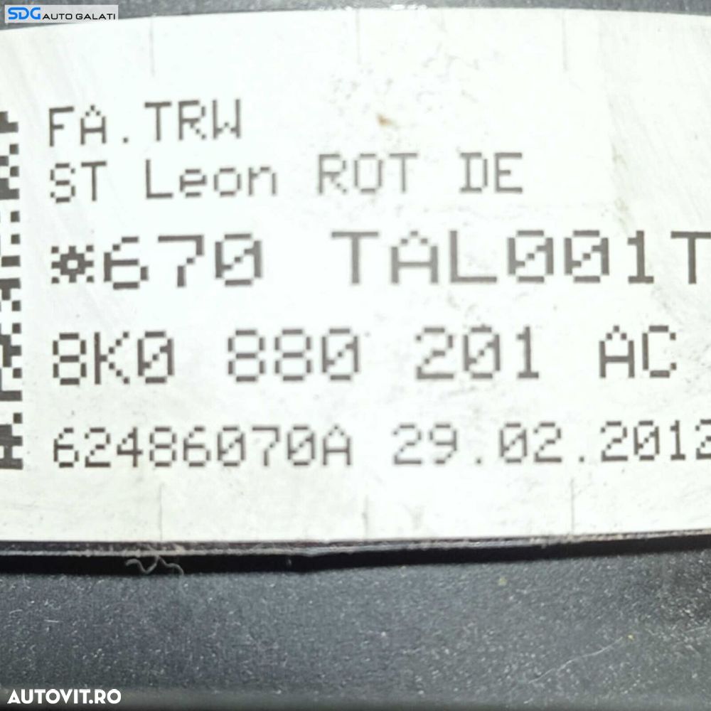 Airbag de pe Volan 4 Spite Audi A4 B8 B8.5 FL Facelift 2012 - 2015 COD 8K0880201AC [K3534] - 9