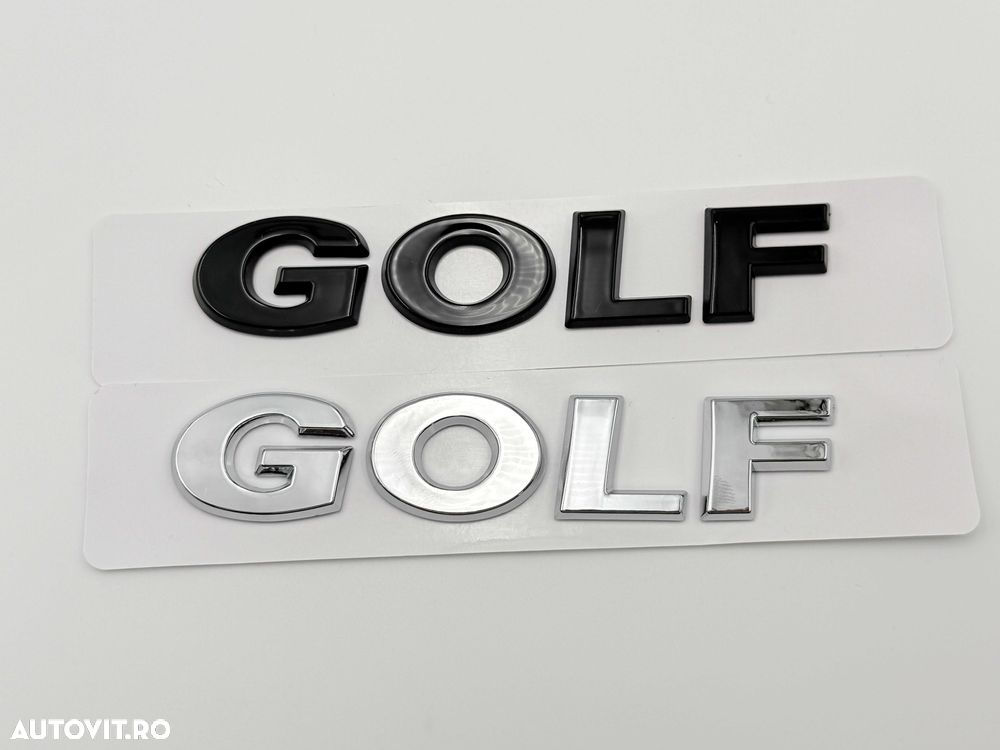 Emblema Compatibila VW GOLF negru - 4